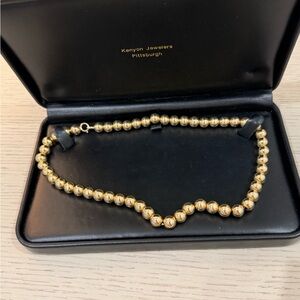 Gold Beaded Necklace